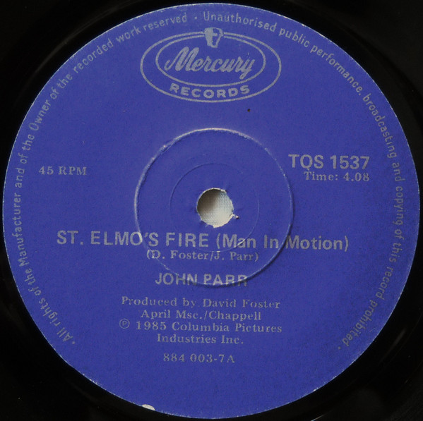 St. Elmo's Fire (Man In Motion)